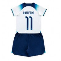 Dětský Fotbalový dres Anglie Marcus Rashford #11 MS 2022 Domácí Krátký Rukáv (+ trenýrky)